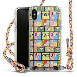 New Carry Case Transparent Stoff colourful/silber