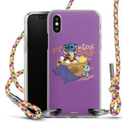 New Carry Case Transparent Stoff colourful/silber