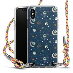 New Carry Case Transparent Stoff colourful/silber