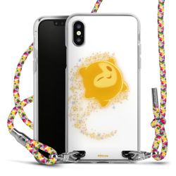 New Carry Case Transparent Stoff colourful/silber