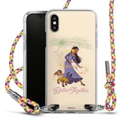 New Carry Case Transparent Stoff colourful/silber