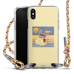 New Carry Case Transparent Stoff colourful/silber