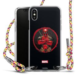 New Carry Case Transparent Stoff colourful/silber