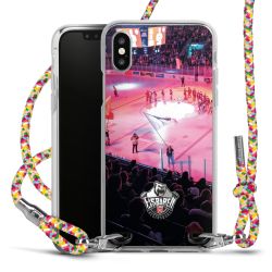 New Carry Case Transparent Stoff colourful/silber