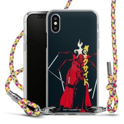 New Carry Case Transparent Stoff colourful/silber