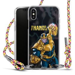 New Carry Case Transparent Stoff colourful/silber