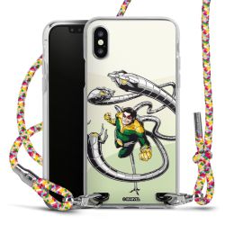 New Carry Case Transparent Stoff colourful/silber