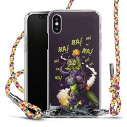 New Carry Case Transparent Stoff colourful/silber