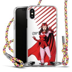 New Carry Case Transparent Stoff colourful/silber