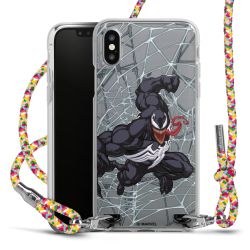 New Carry Case Transparent Stoff colourful/silber