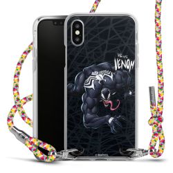 New Carry Case Transparent Stoff colourful/silber