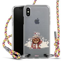 New Carry Case Transparent Stoff colourful/silber