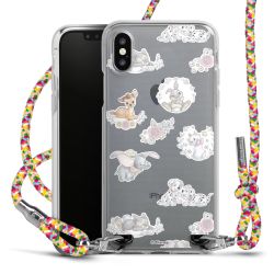 New Carry Case Transparent Stoff colourful/silber