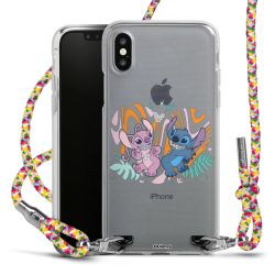 New Carry Case Transparent Stoff colourful/silber