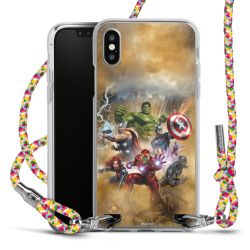 New Carry Case Transparent Stoff colourful/silber