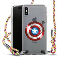 New Carry Case Transparent Stoff colourful/silber