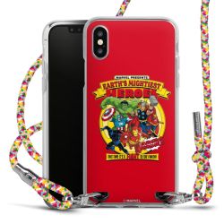 New Carry Case Transparent Stoff colourful/silber