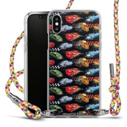 New Carry Case Transparent Stoff colourful/silber