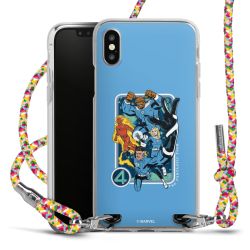 New Carry Case Transparent Stoff colourful/silber