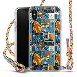 New Carry Case Transparent Stoff colourful/silber