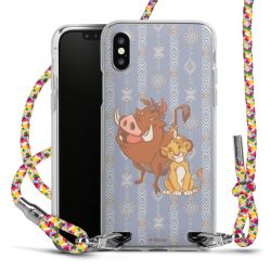 New Carry Case Transparent Stoff colourful/silber