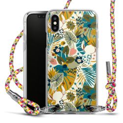 New Carry Case Transparent Stoff colourful/silber