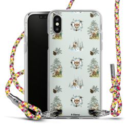 New Carry Case Transparent Stoff colourful/silber