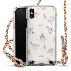 New Carry Case Transparent Stoff colourful/silber