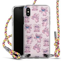 New Carry Case Transparent Stoff colourful/silber