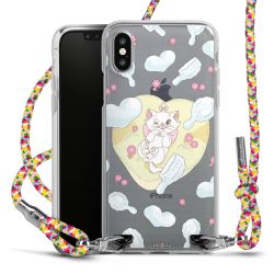 New Carry Case Transparent Stoff colourful/silber