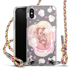 New Carry Case Transparent Stoff colourful/silber