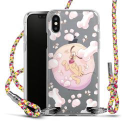 New Carry Case Transparent Stoff colourful/silber