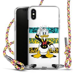 New Carry Case Transparent Stoff colourful/silber