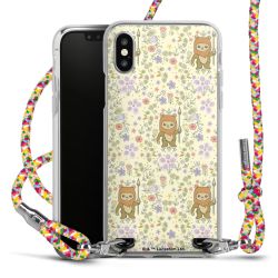 New Carry Case Transparent Stoff colourful/silber