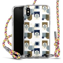 New Carry Case Transparent Stoff colourful/silber