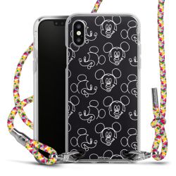 New Carry Case Transparent Stoff colourful/silber