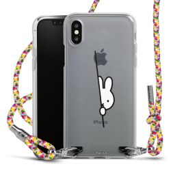 New Carry Case Transparent Stoff colourful/silber