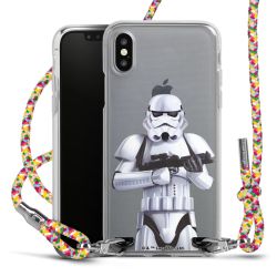 New Carry Case Transparent Stoff colourful/silber