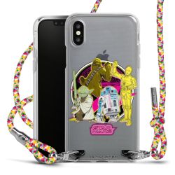 New Carry Case Transparent Stoff colourful/silber