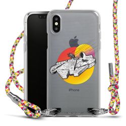 New Carry Case Transparent Stoff colourful/silber