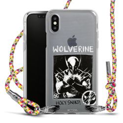 New Carry Case Transparent Stoff colourful/silber