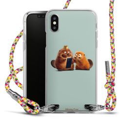 New Carry Case Transparent Stoff colourful/silber