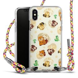 New Carry Case Transparent Stoff colourful/silber