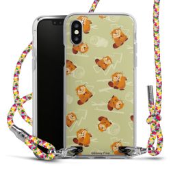 New Carry Case Transparent Stoff colourful/silber