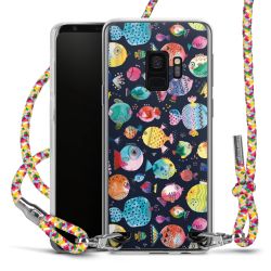 Carry Case Transparent Fabric colourful