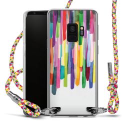 Carry Case Transparent Fabric colourful