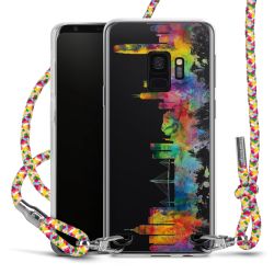 Carry Case Transparent Fabric colourful