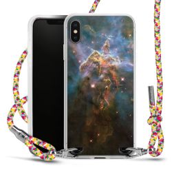 New Carry Case Transparent Stoff colourful/silber