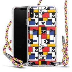 New Carry Case Transparent Stoff colourful/silber