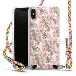 New Carry Case Transparent Stoff colourful/silber